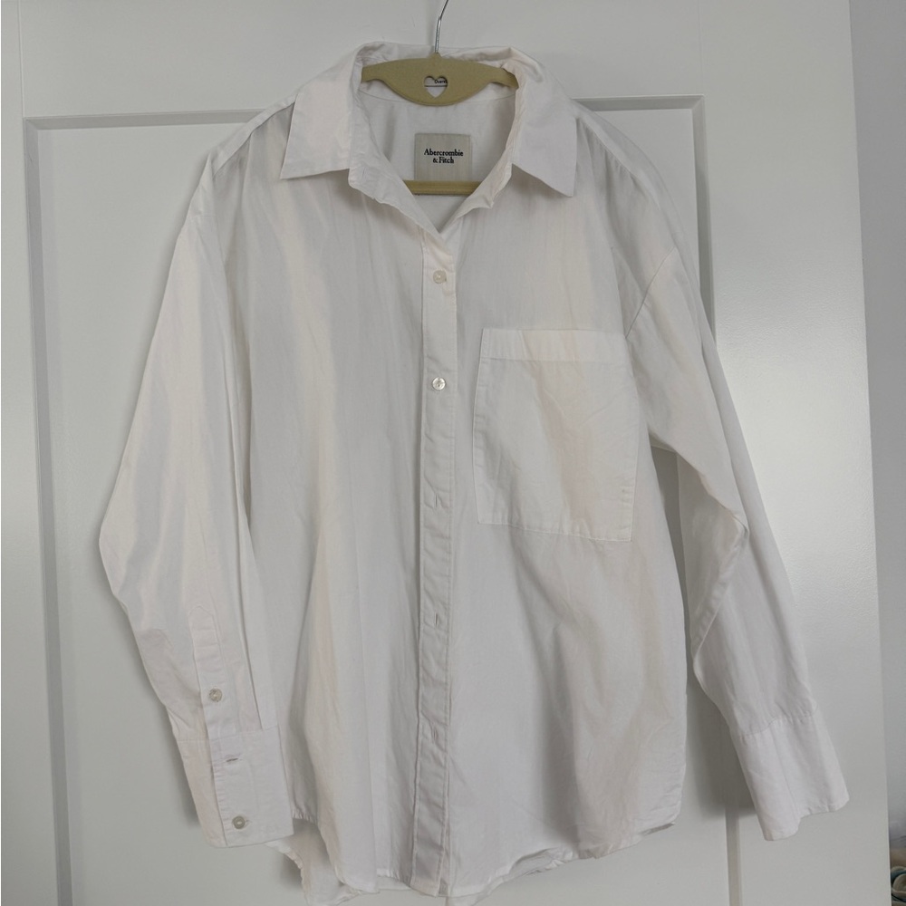 Abercrombie Oversized Women’s Poplin Shirt, Small